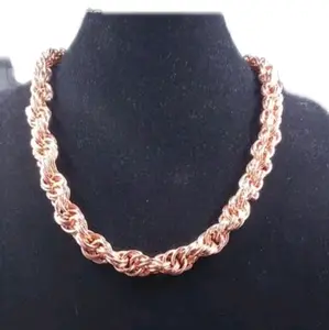 Copper Spiral Chainmail Necklace