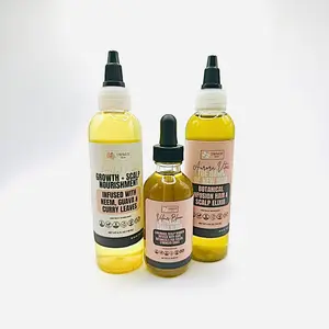 The Glow Trinity – Complete Botanical Hair Oil Set | Growth, Scalp Repair & Edges Treatment | 3-Piece Natural Hair Care | TayWesGlow