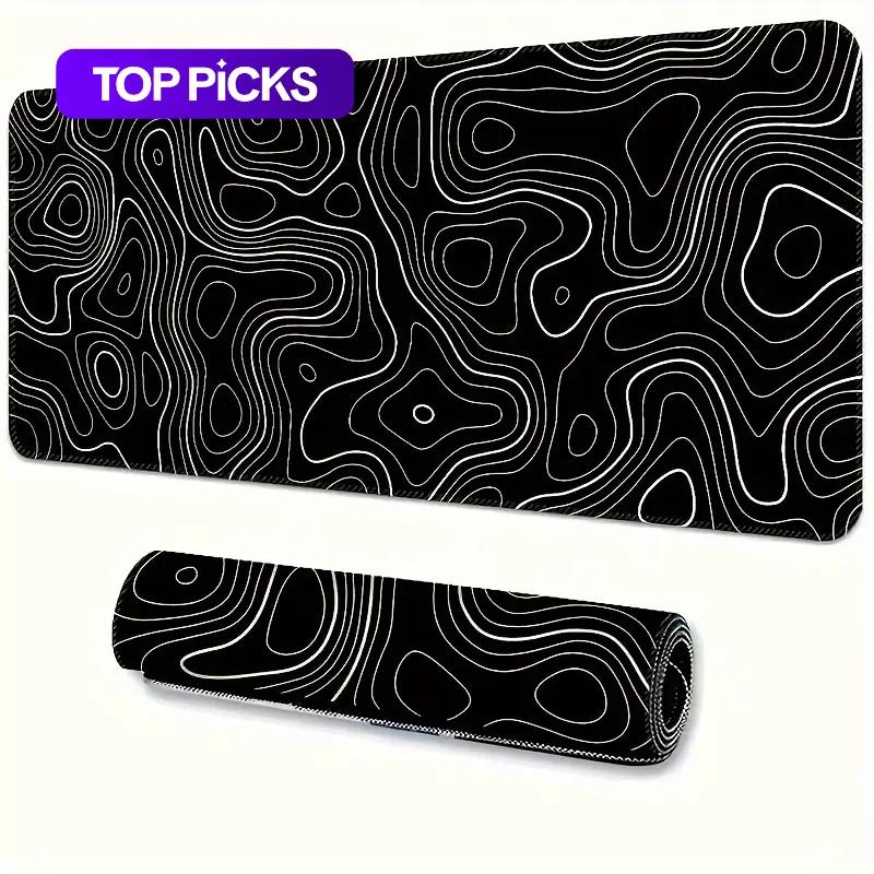 Abstract Geometric Pattern Mouse Pad, 1 Count Large Gaming Mouse Desk ...