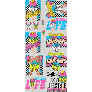 DRIP Baseball/Softball PREMADE - GANG SHEET 22x48