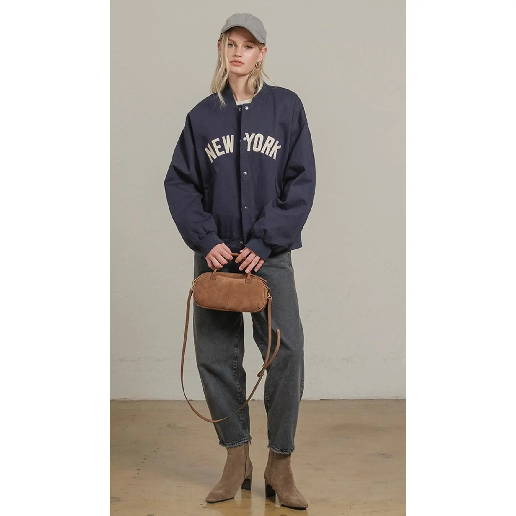New York Patchwork Varsity Jacket