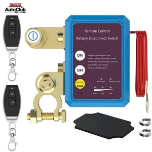 12V 240A Remote Battery Disconnect Kill Switch for Auto Truck Marine RV ATV Boat, Anti Theft Automatic Cut Shut Off Car Kill Switch, Automotive Safety Protective Accessories