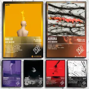 Famous Singer J-Jose M-Madero Poster Peel & Stick Poster Set Wall Art Unframed Art Print – Self-Adhesive Aesthetic Room Decor | Gallery-Quality Waterproof Fade & Scratch Resistant Prints | Living Room, Bedroom, Dorm Home Decoration Multiple Sizes