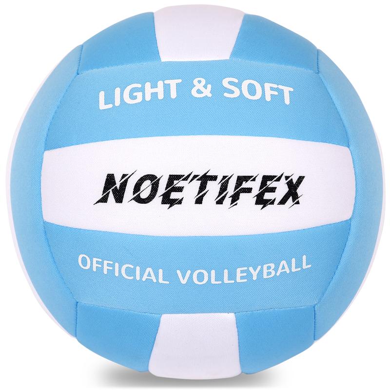 Soft Volleyball-Super Soft Fabric Light Volleyball for Indoor Practice Safe and Quiet Kids Youth Beginners House Yard Training Practice Games(Deflated) indoor outdoor gift