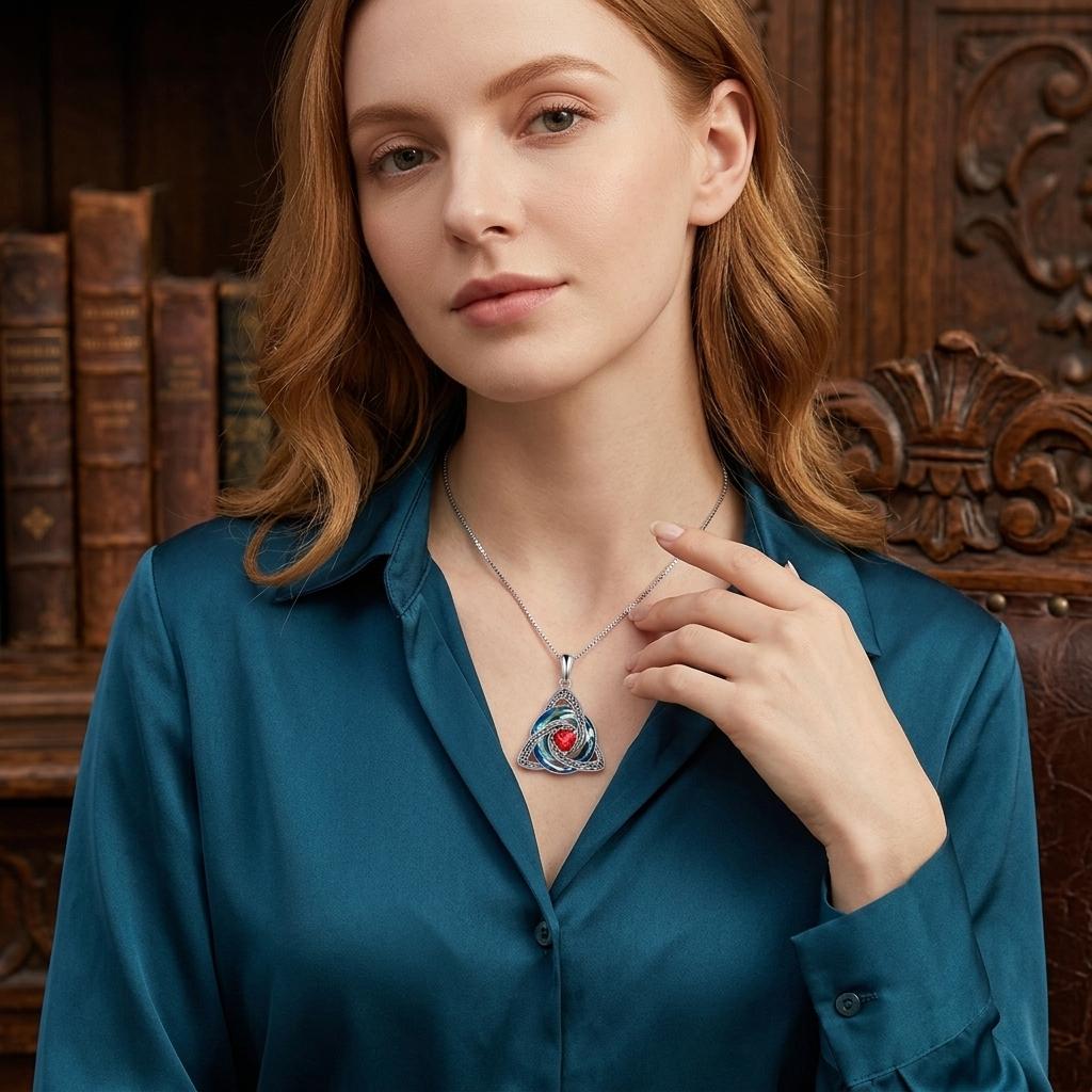 DRINSPER birthstone necklace all 12 month options