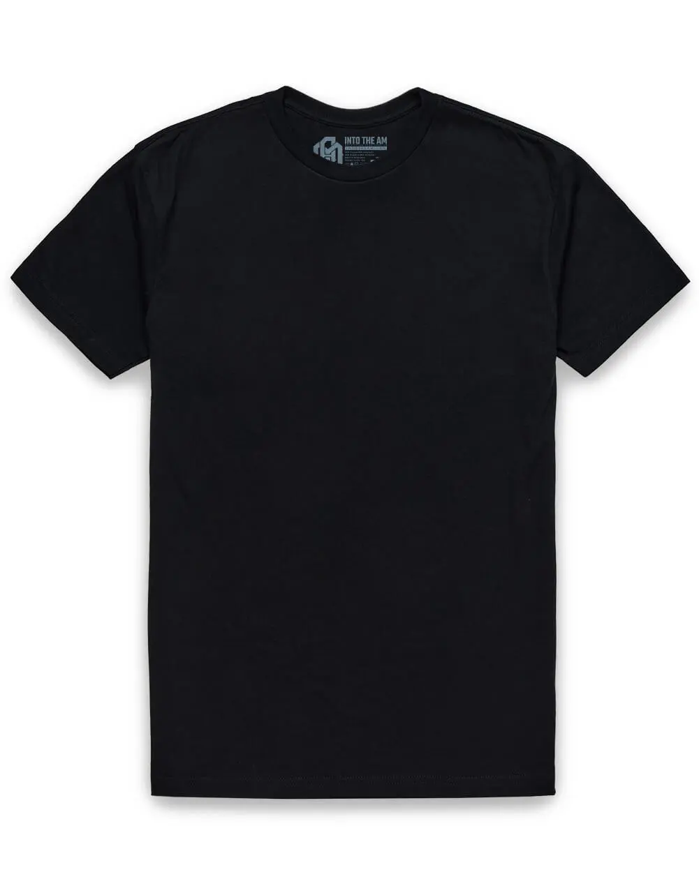 Basic Tee - Casual Cotton T-Shirt, Fitted Design, Classic Style Crewneck Fabric Stretchy Day