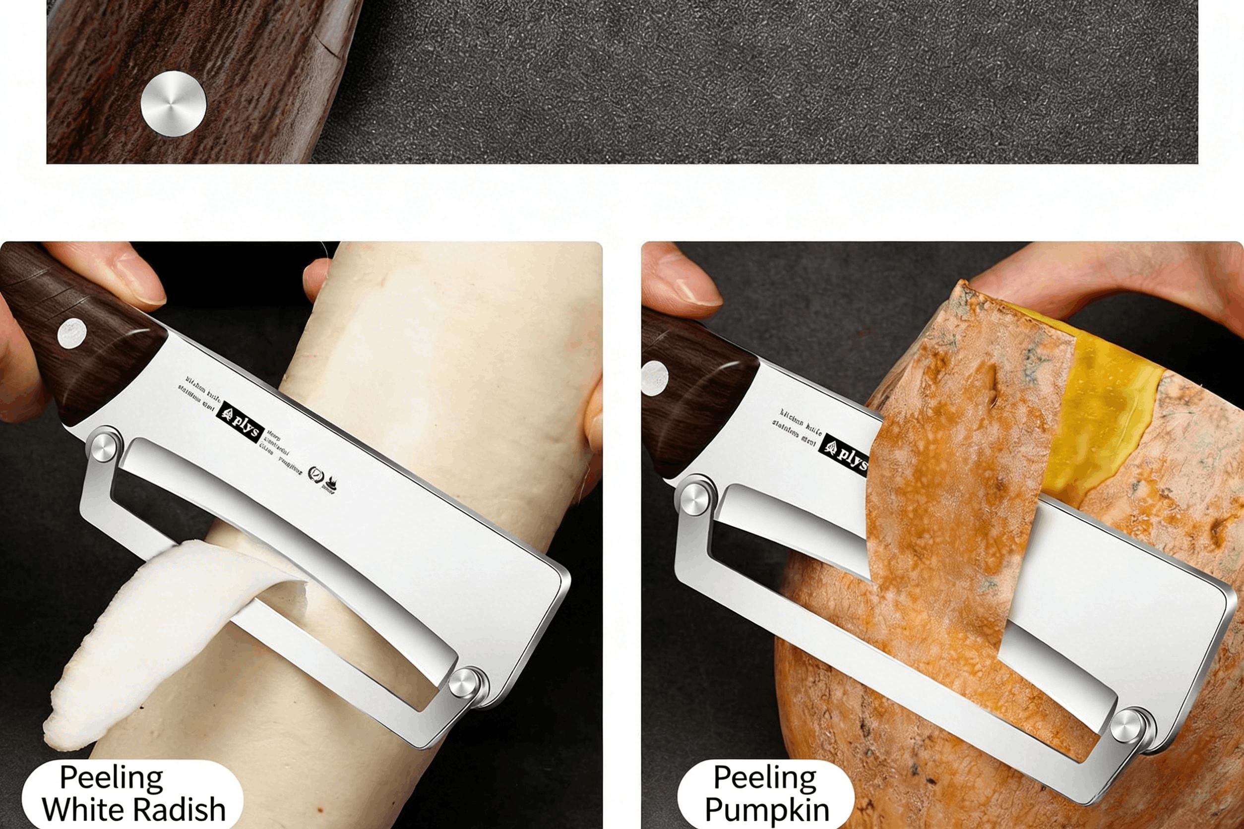 2-in-1 Fruit & Veggie Peeler with Bottle Opener Sharp Stainless Steel Upgraded Ergonomic Comfort Grip Non-Slip