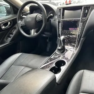 For Infiniti Q50 2014-2020 Car-Styling 3D/5D/Forged Carbon Fiber Car Interior Center Console Color Molding Sticker Decals