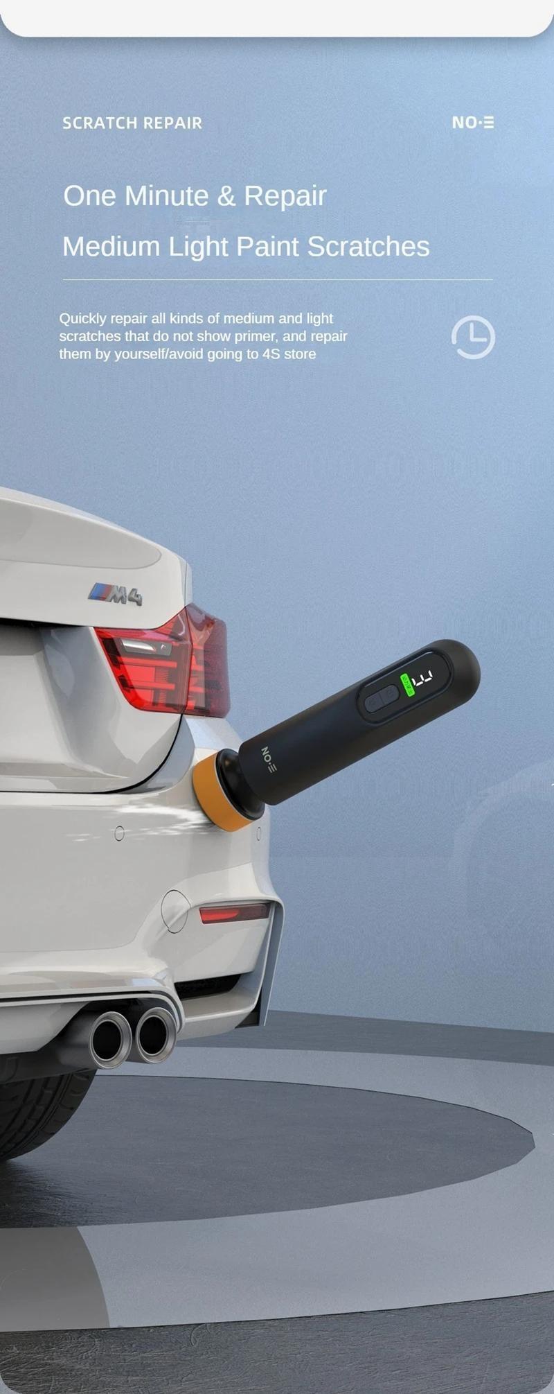 Joytutus Cordless Car Polisher, 12000RPM 3-in-1 Buffer Sander & Waxer, Paint Scratch Repair & Windshield Oil Film Removal Tool