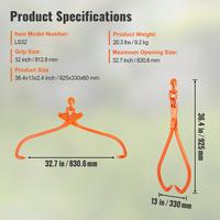 32 inch - Rotatable 2 Claw - 1543 lbs