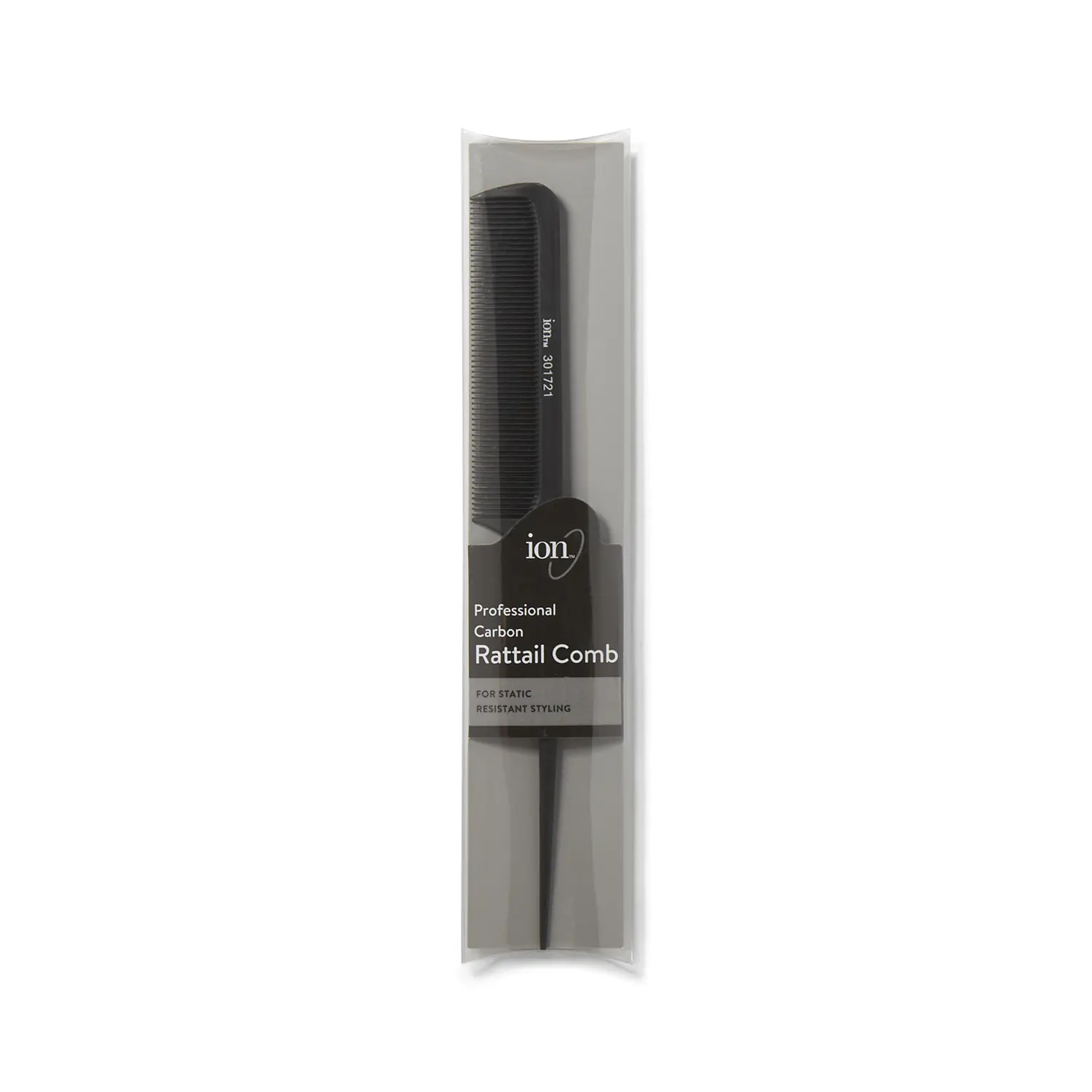 Ion Rattail Carbon Comb Black