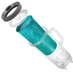 XtremepowerUS In-Line Pool Leaf Canister with 6 Mesh Bags for Hayward & Pentair Vacuums 1.5" Hose Connection