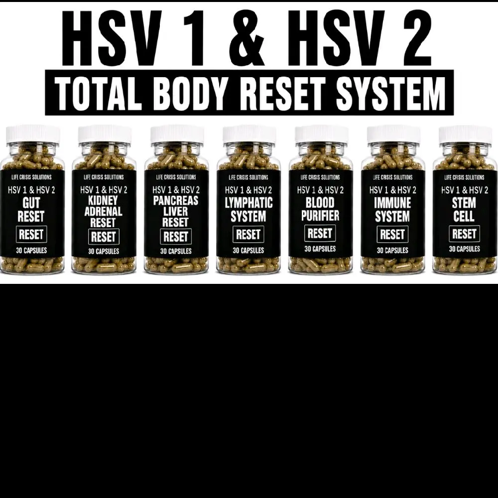 HSV 1 & HSV 2 TOTAL BODY 100 % NATURAL ORGANIC HANDEMADE HERBAL TEA CAPSULES