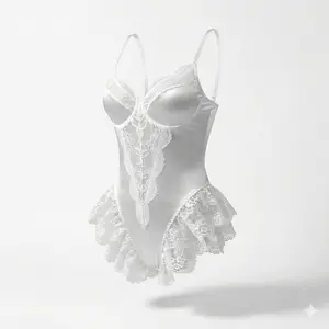 Sexy Waist Shaping Bodysuit Lace Patchwork Backless Hidden Buckle Bra Lingerie Valentine's Day Exclusive usa  sexy  pjs lingerie  women