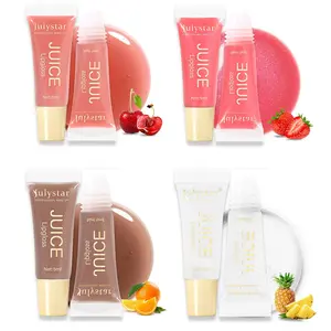Juicy Fruity Long Lasting Lip Gloss, 4 Counts/set Moisturizing Glossy Mirror Lip Glaze Stick, Plumping Hydrate Lip Stick for Girls & Women, Lip Stain, Glossy Lip Balm, Moisturizer, Hydrating, Trending Makeup, Summer Makeup, Korean Makeup, Lip Makeup Kit