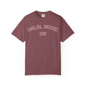 Halal Mode On T-shirt | Muslim Faith Typography Tee