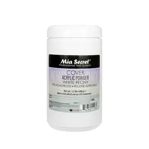 Cover White Peony Acrylic Powder Salon Size