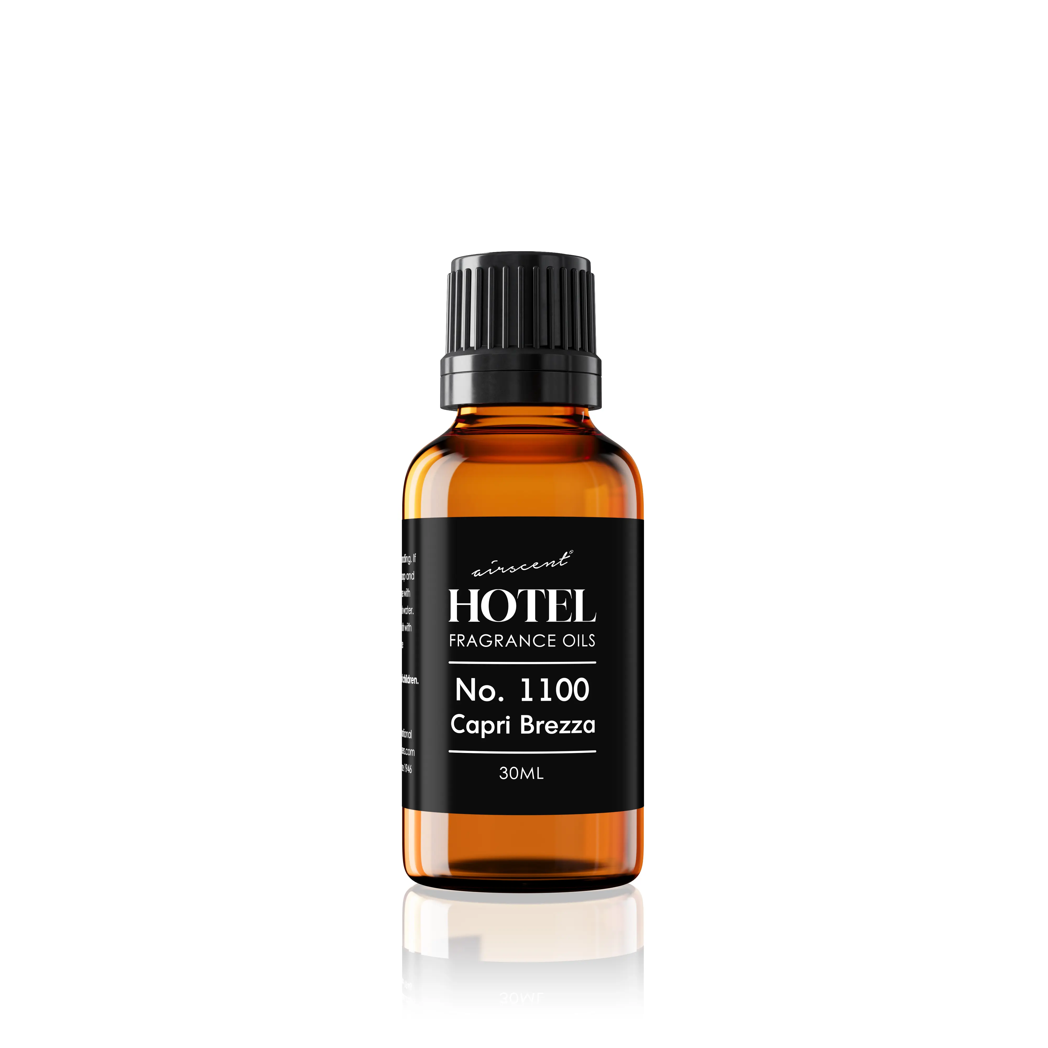 AirScent Capri Brezza Diffuser Oil No. 1100 - Volcano-Inspired Premium Fragrance Oil for Ultrasonic and Waterless Diffusers and Crafting - Glass Bottle with Dropper