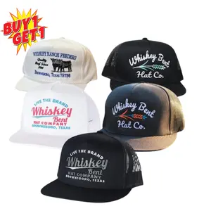 [BUY 1 GET 1 FREE] Whiskey Bent Western Hat - Black & White Snapback - Unisex - Stylish & Versatile - Elevate Your Style - Perfect for Any Occasion