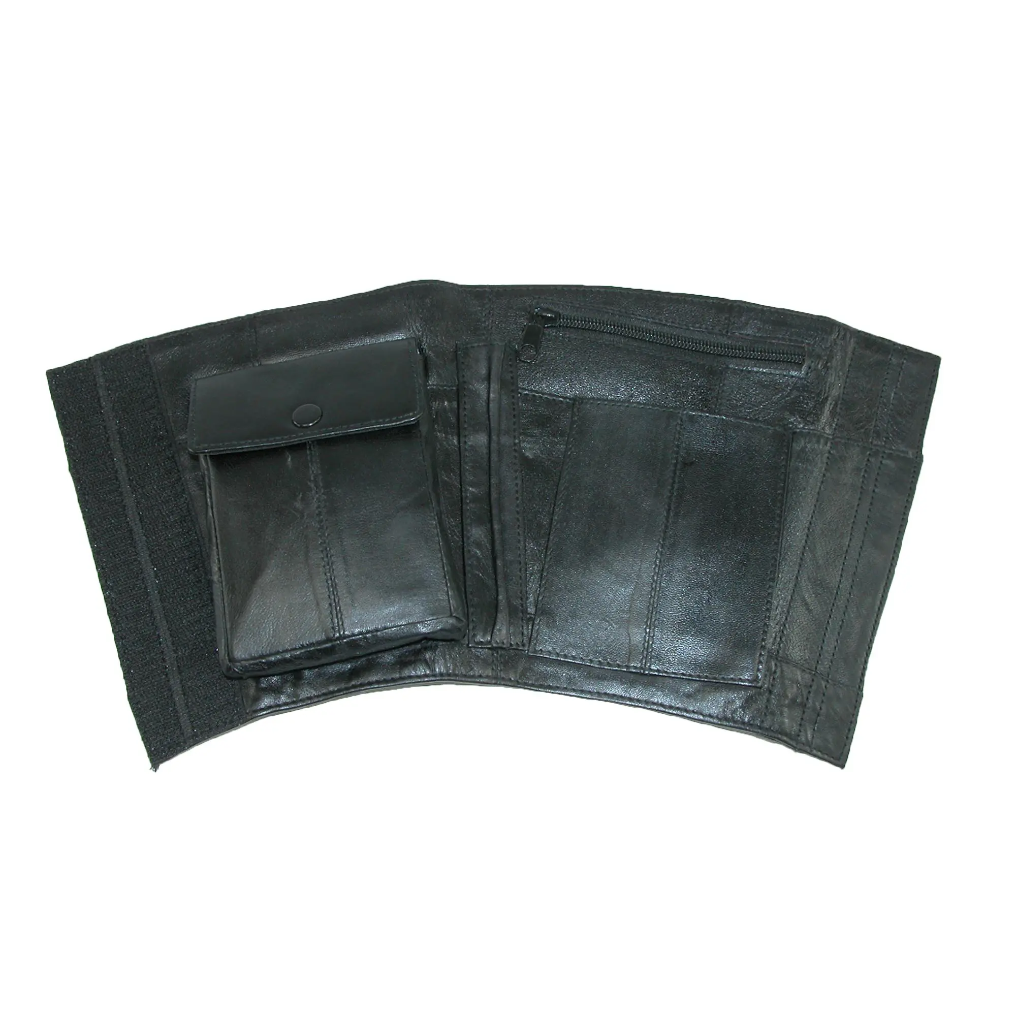 CTM Leather Travel Security Ankle Wallet, Security Bags/Pouches