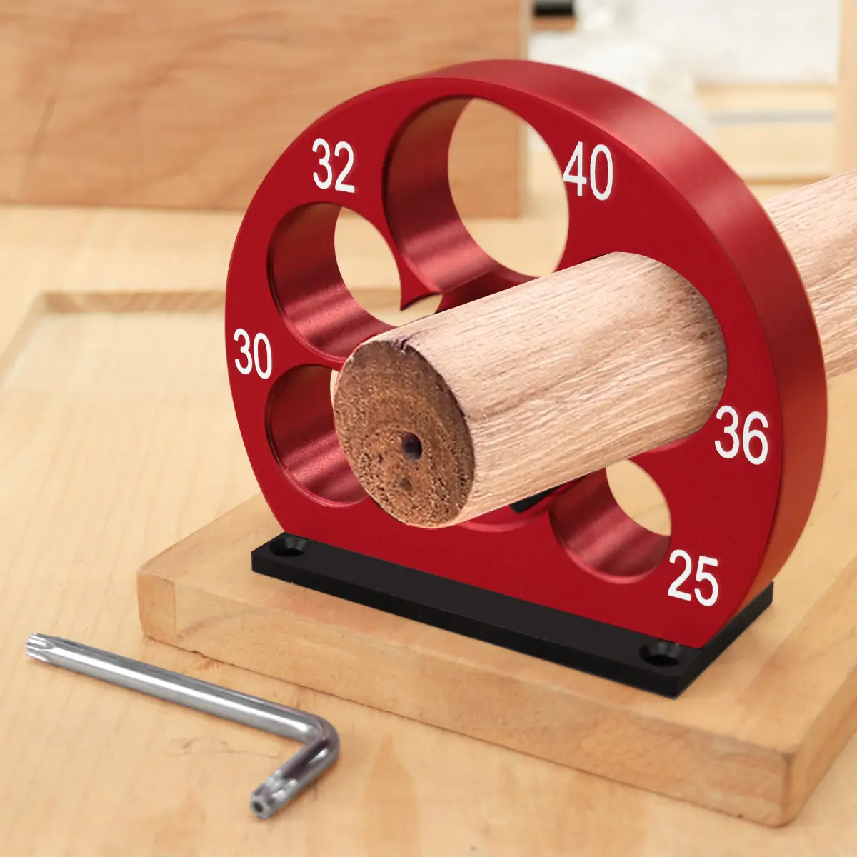 8-20mm/25-40mm Adjustable Dowel Maker Jig Kit with Carbide Blades Woodworking Electric Drill Milling Dowel Round Rod Auxiliary Tool Drill Attachment