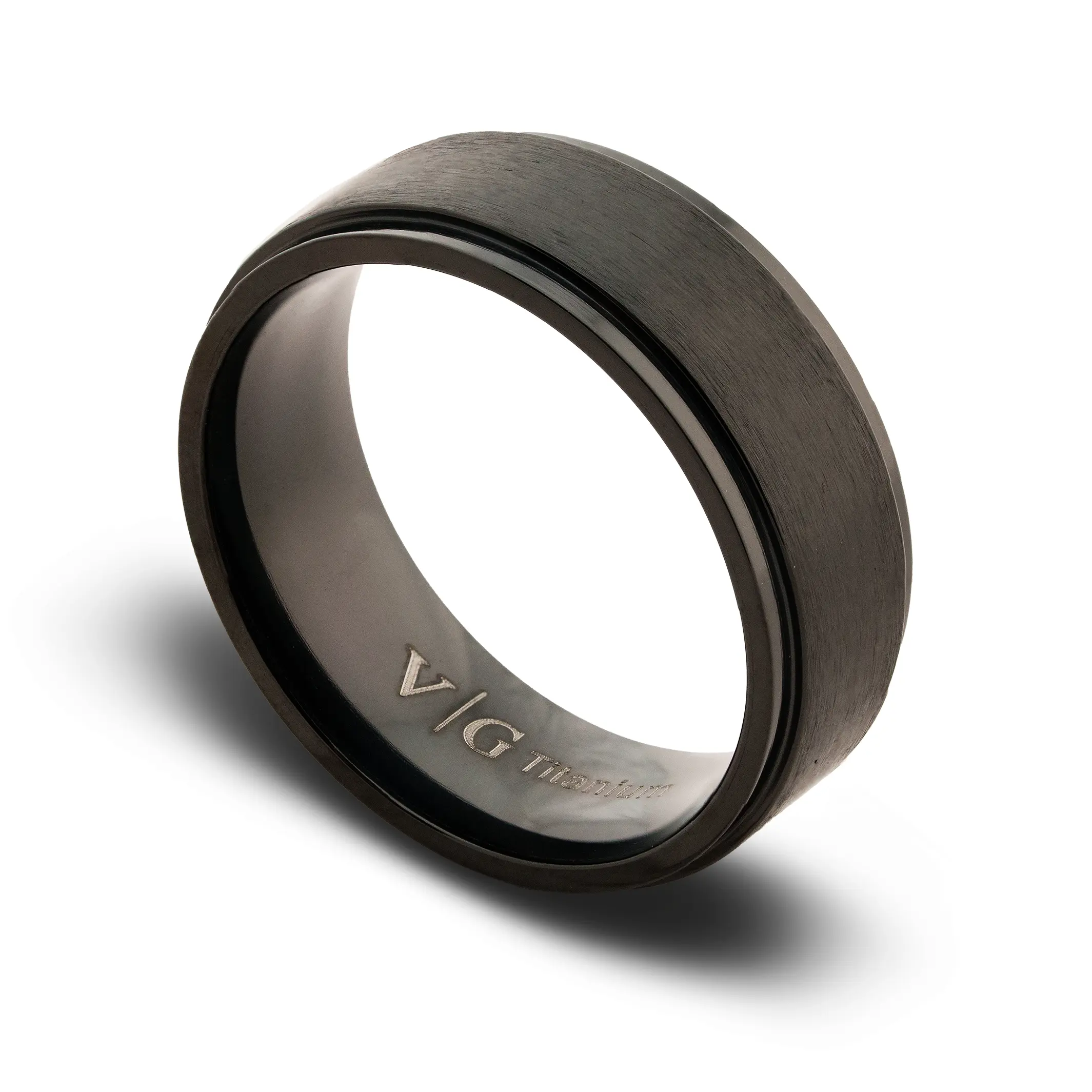 Men's Midnight Matte Black Titanium Ring - 6mm/8mm Round Band, Simple, Dark Aesthetic, Bold But Understated Statement, Elegant Fashion, Multi-Size, Lightweight Fit, Strong Refined Look, Solid Tone, Everyday Durability, Male Accessory