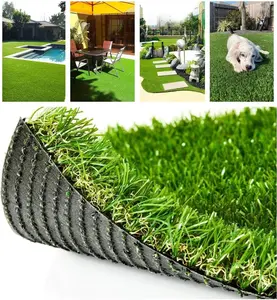 Petgrow Deluxe Realistic Artificial Grass Turf 4FTX10FT, Indoor Outdoor Pet Faux Synthetic Grass Carpet
