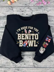 I'm here for the Bunny 2026 Embroidered Sweatshirt, Cute Bunny Embroidered Hoodie, Touchdown Season Stylish Man on Goal bundle