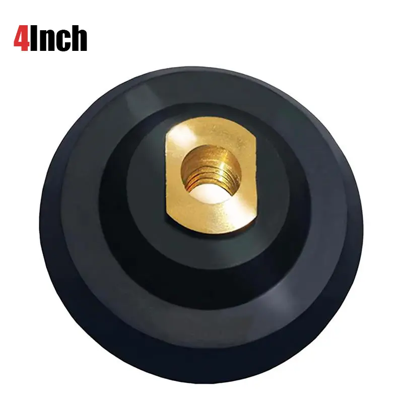 4inch 100MM Diamond Polishing Pad Backing Pad - 5/8"-11 Thread Copper Rubber Base Grinding Disc Holder for Angle Grinder Tool Accessories fathersdaygift Durable