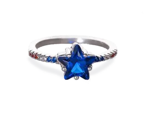 Blue Star America Ring
