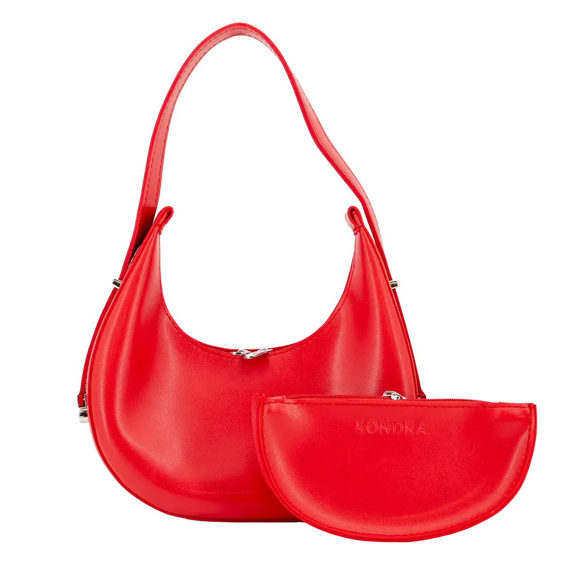 Selena Vegan Leather Hobo Bag with Matching Pouch for Women