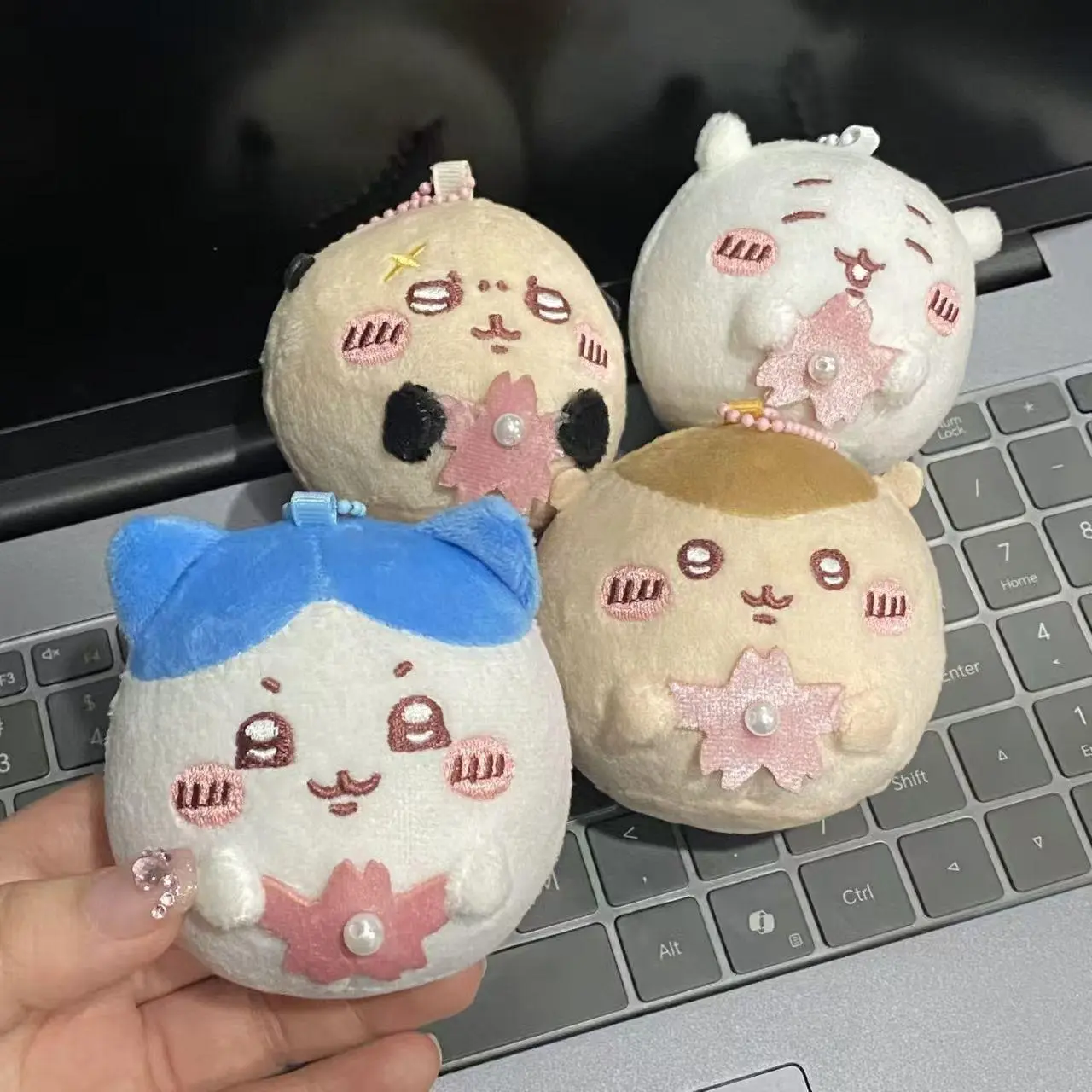 Chiikawa Sakura Daifuku Cute Plush Pendant Usagi Hachiware Momonga Rakko Creative Doll Plush Doll Toy Friend Gift