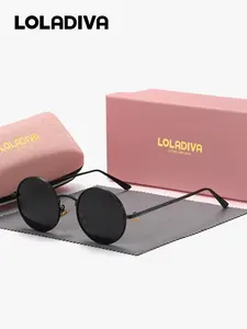 Unisex Vintage Full Frame Sunglasses, Trendy Casual Sunglasses for Everyday Use, High Quality Sunglasses, Fashion Accessories for Outdoor Activities, Vintage Polarized Sunglasses