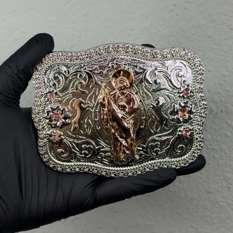 Girly Buckle with Pink Gems