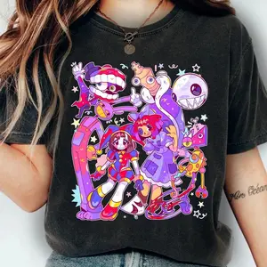 The Amazing Digital Circus Tshirt, TADC Fan Gift, Circus Characters Shirts, Circus Theme Sweatshirt Hoodie, Anime Gift Birthday for Boy Girl