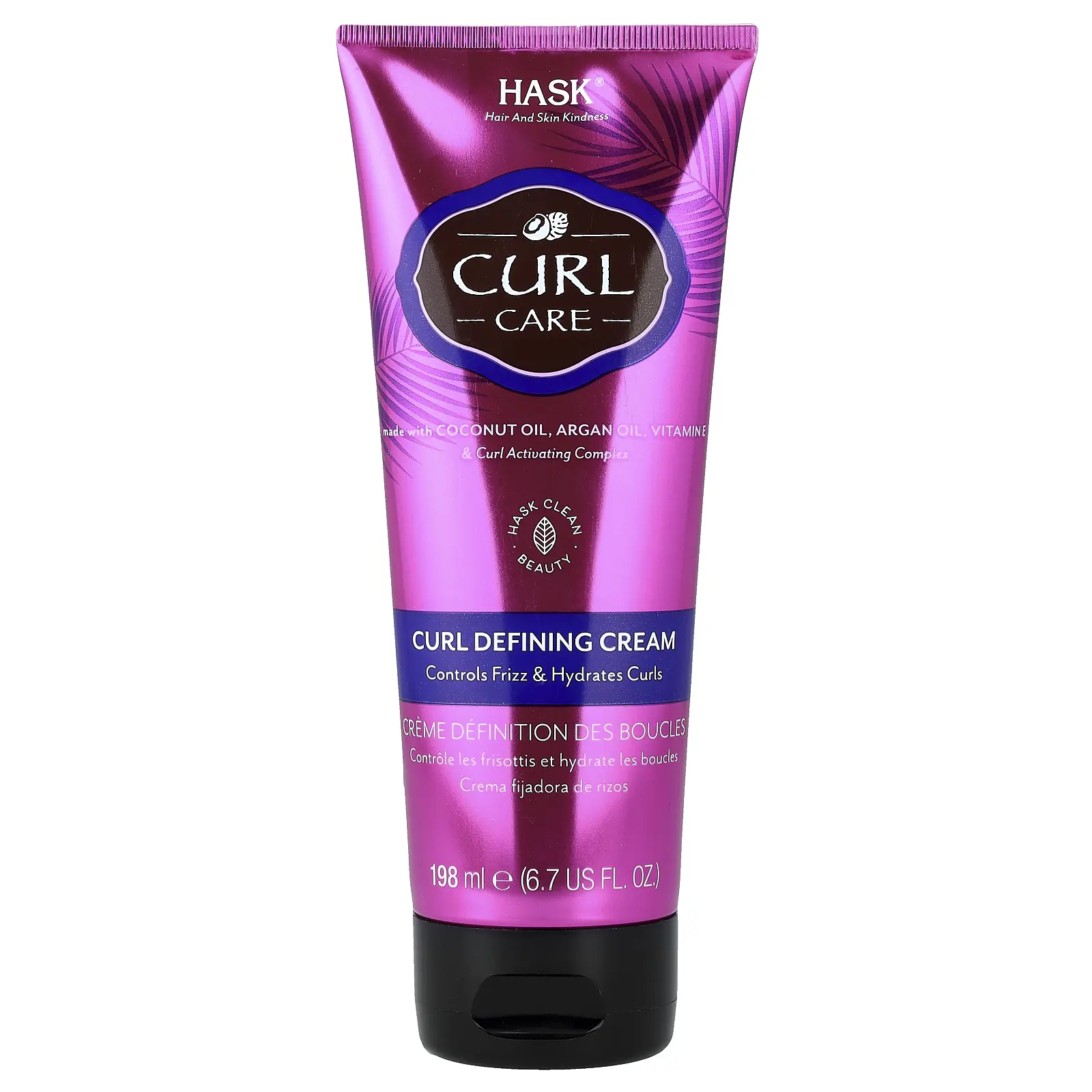 Hask Beauty Curl Care, Curl Defining Cream, 6.7 fl oz (198 ml)