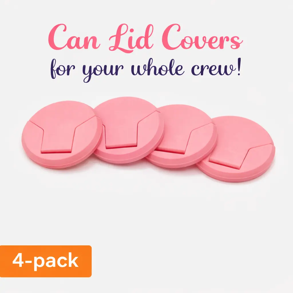 Cover Your Can 4 Pack Reusable 3D Printed Lid Covers for 8oz 12oz 16oz Cans Travel Friendly Drinkware Accessory Plastic Cover Your Can 4 Pack Reusable 3D Printed Lid Covers for 8oz 12oz 16oz Cans Travel Friendly Drinkware Accessory Plastic