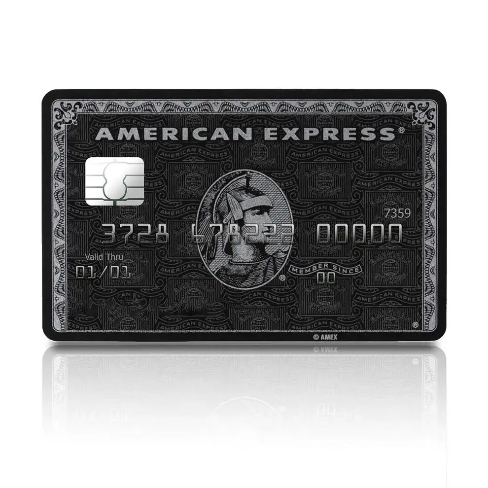 Luxury Black Centurion Style Credit Card Skin – Vintage Warrior Design Debit Card Sticker, Premium Gothic Card Cover, Elegant Wallet Accessory
