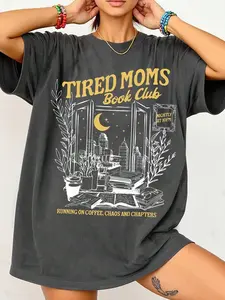 Women's Deep Casual Fitted T-Shirt, Simple Campus Style, Aesthetic Fashion Streetwear, Retro High-End Slim Fit Letter Print Tee