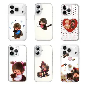 Cute M-Monchhichis Transparent Eco-Friendly Smartphone Case - Casing Cover with Protection for iPhone 17 Air, 16 Pro Max, 15, 14 Plus, 13, 12, 11 Mobile Devices