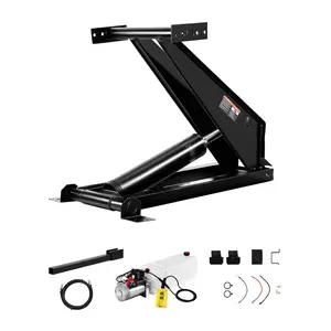 VEVOR Hydraulic Dump Lift Kit, 17,600 lb/8 T Dump Trailer Hydraulic Scissor Hoist Kit Standard Kit, Hydraulic Dump Bed Kit with 12V Hydraulic Pump Unit Suitable for Scissor Lift Dump Trailers Trucks