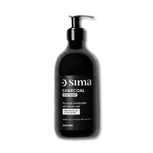 Sima Charcoal Body Wash - Purifying & Hydrating Formula with Activated Charcoal & Natural Ingredients for Refreshing Shower Experience