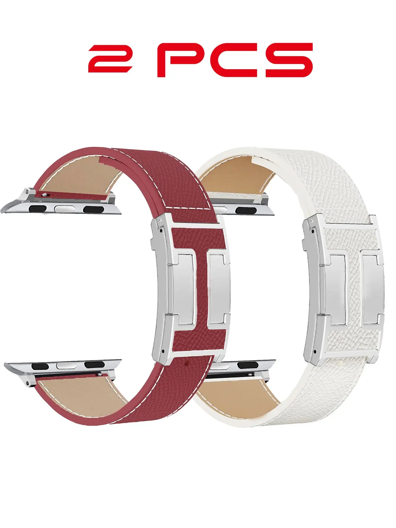Leather Magnetic Snap Set, Compatible with Switch Needle Earrings, Suitable for Both Apple and Android Devices, 22mm, Leather Watch Strap, Watch Not Included, Smartwatch Strap, Wearable