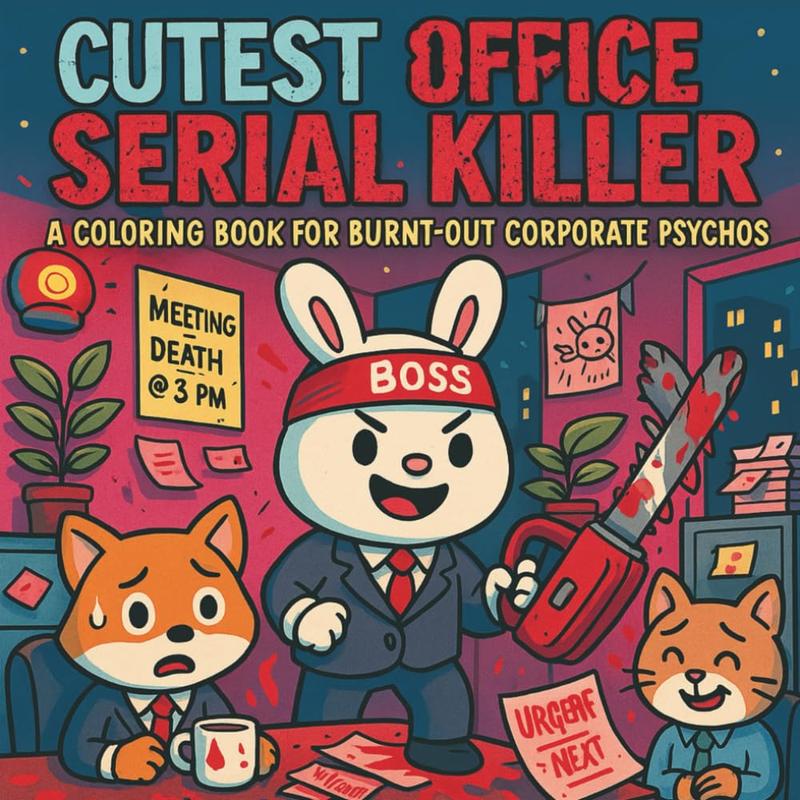 Cutest Serial Killers at the Office: A Bold & Easy Coloring Book of Adorable Corporate Murder: 30+ Illustration Of Stress relief for adults with cute ... homicidal (CUTEST SERIAL KILLER SERIES -) Paperback