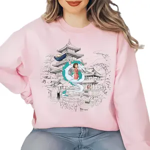 Anime Shirts, Spirited Away Studio Ghibli TShirt-Sweatshirt, Ghibli Howl's Moving Castle Cute, Studio Ghibli Fan