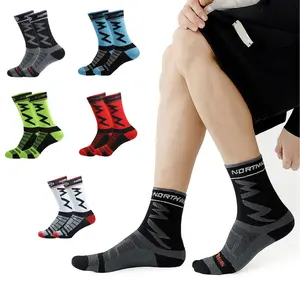 Lpxpass Men's Medium-Length Sports Socks, 3/5 Pairs, Stylish/Plain, Breathable Comfortable Elastic, for Outdoor Cycling Hiking, Versatile Colorful Novelty Socks