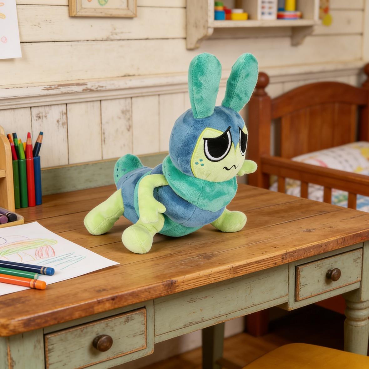 Dandy's World Squirm Plush Set - 2PCS 10.6" Cute Worm Stuffed Animal from Roblox Game, Soft Squishy Toy Plushie Figure for Kids & Fans,cute girly gifts，stuffed animals