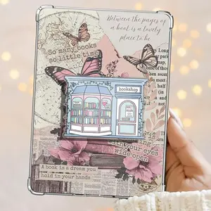 Blue Bookshop Bookstore Coquette Magnetic Kindle Grip Book Lover Cute Kindle Accessories Phone Holder PopSocket Phone Grip Magnetic Pop Socket Phone Grip