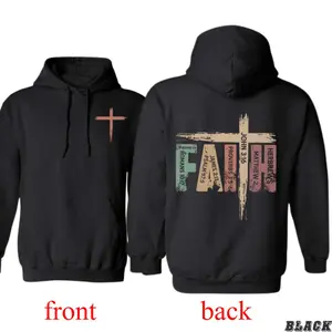 Bible Verse Hoodie – Christian Scripture Graphic Sweatshirt – Cross John 3:16 Faith Hoodie – Religious Jesus Hoodie for Men Women – Inspirational Spiritual Apparel