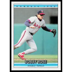 Bobby Rose 1992 Donruss #90 California Angels